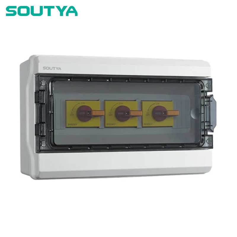 DC Isolator Box IP65 kabinet tre strenge